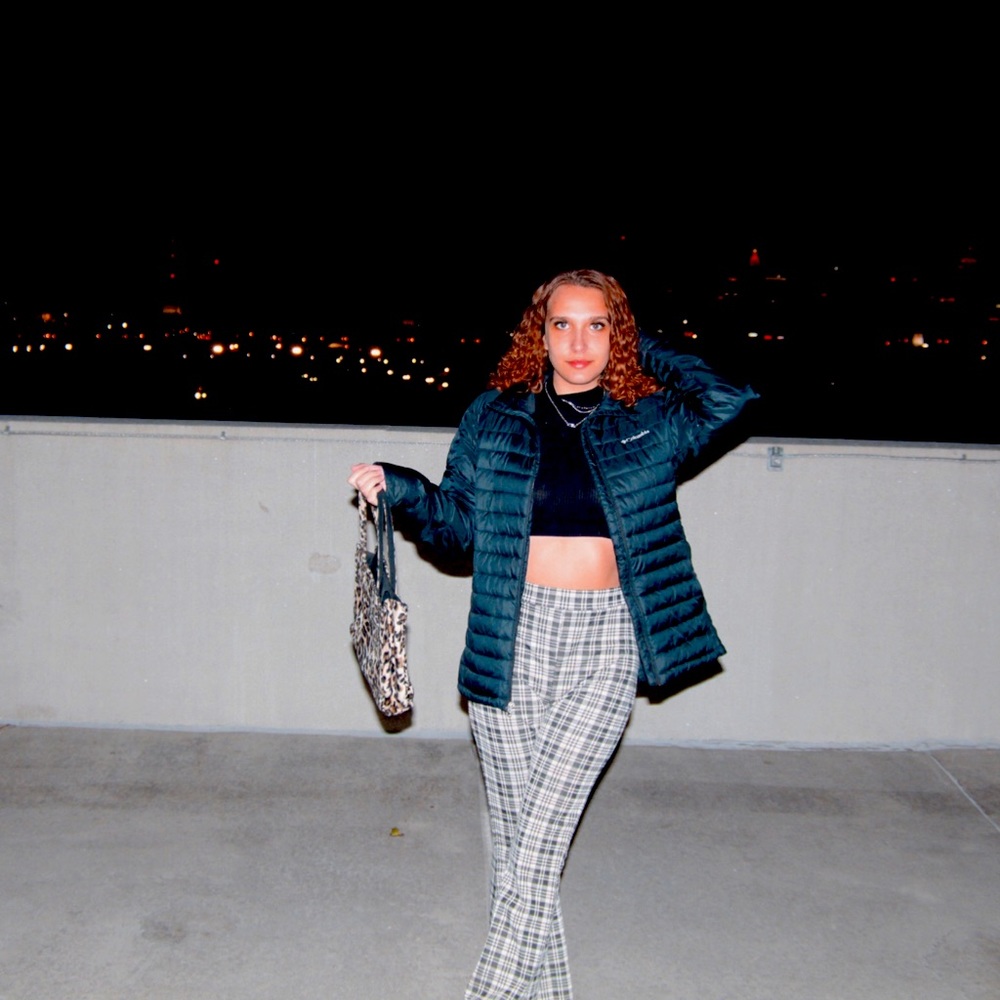 Nasty Gal Houndstooth / Plaid Flared Pants: